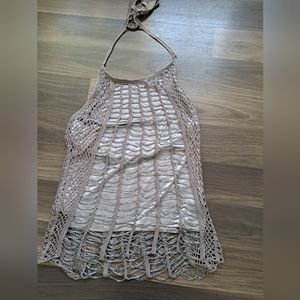 70s looking fancy halter top